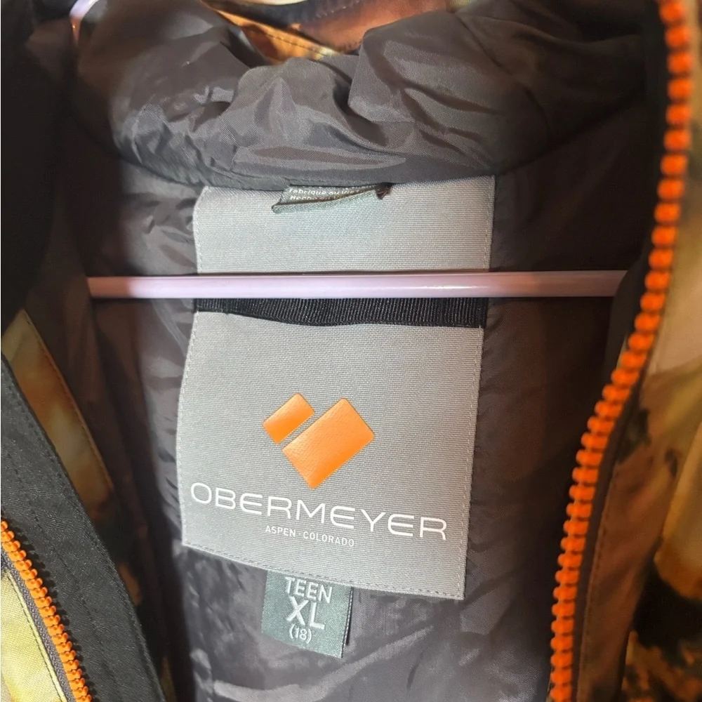 Obermeyer Gage Jacket Boys/Teens XLarge Amber Cloud NWT Waterproof 10K - Picture 14 of 15